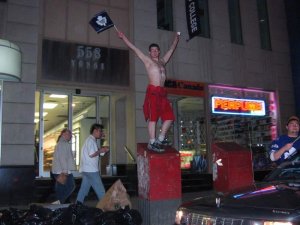 Downtown Toronto after Leafs won the Quarter Finals 54.JPG